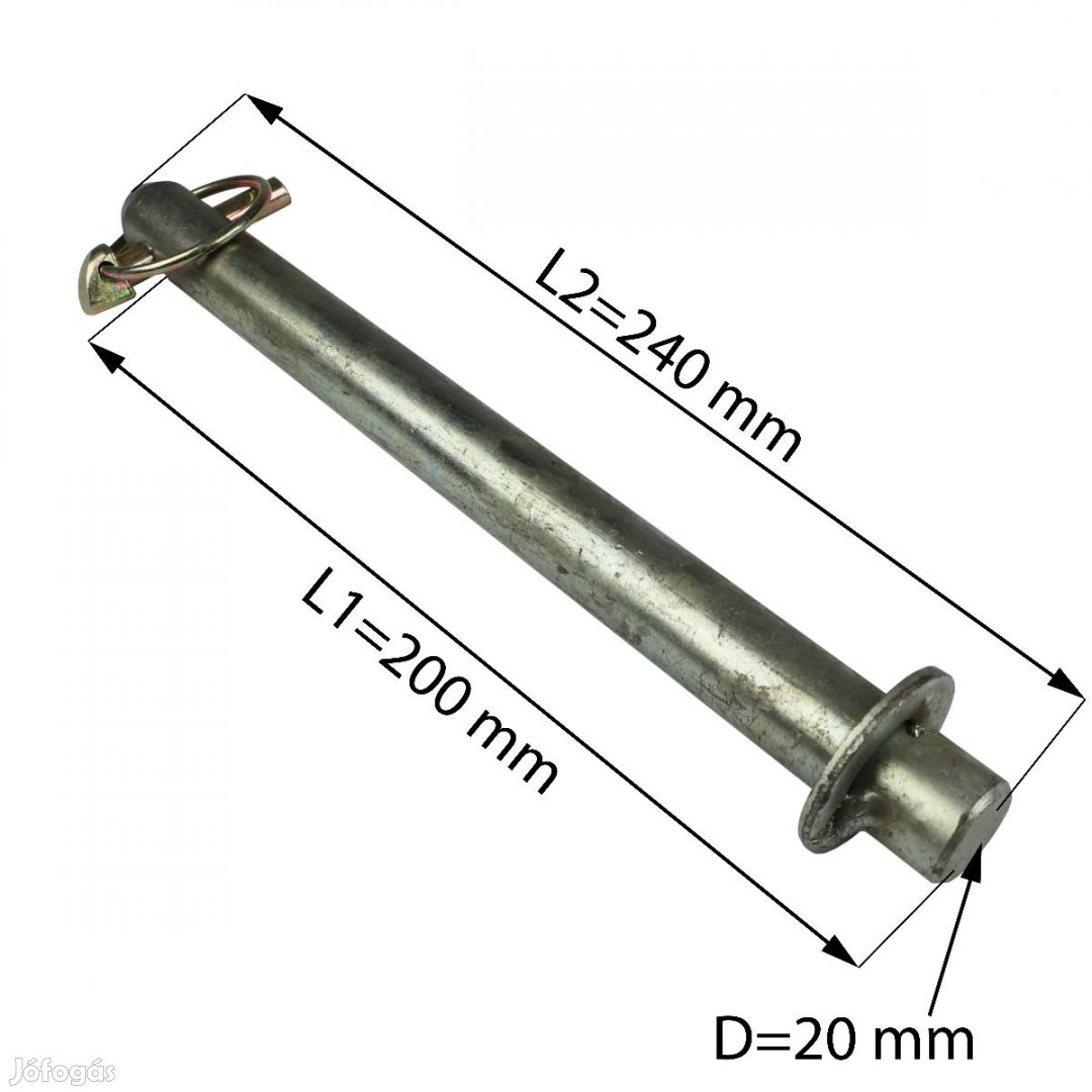 200/245 mm gyűrűs csapszeg villahosszabbító, targoncavilla, targonca