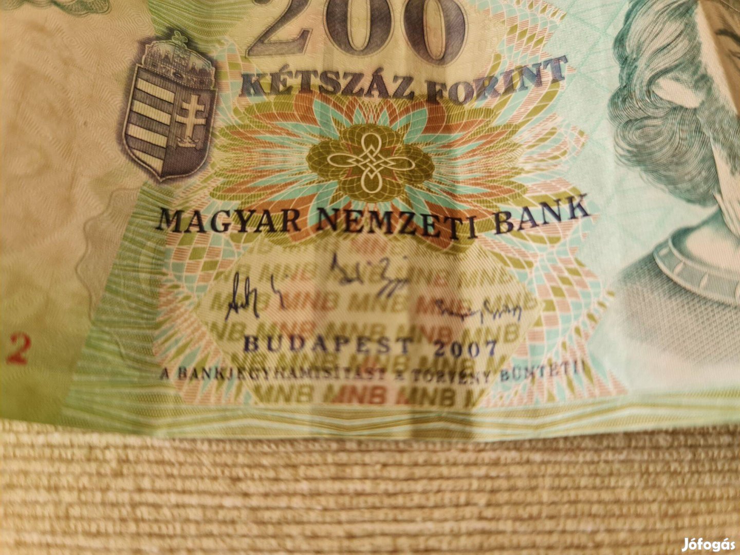 200 forintos bankjegy 2007-es