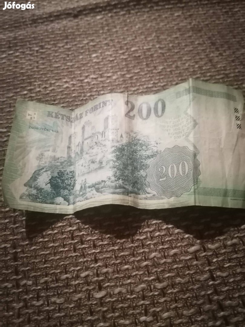 200 forintos bankjegy ritka nagy sorszámmal