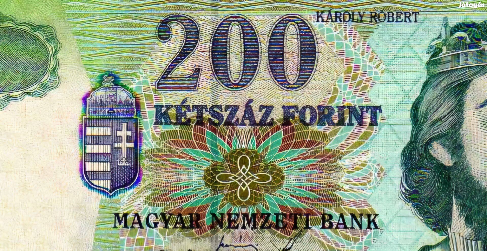 200 ft-os bankjegy pénzérme