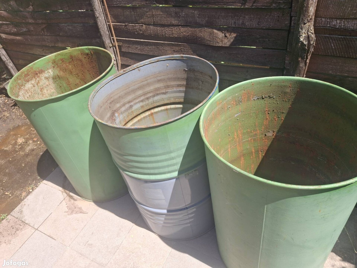 200 literes vas hordók eladók 3db