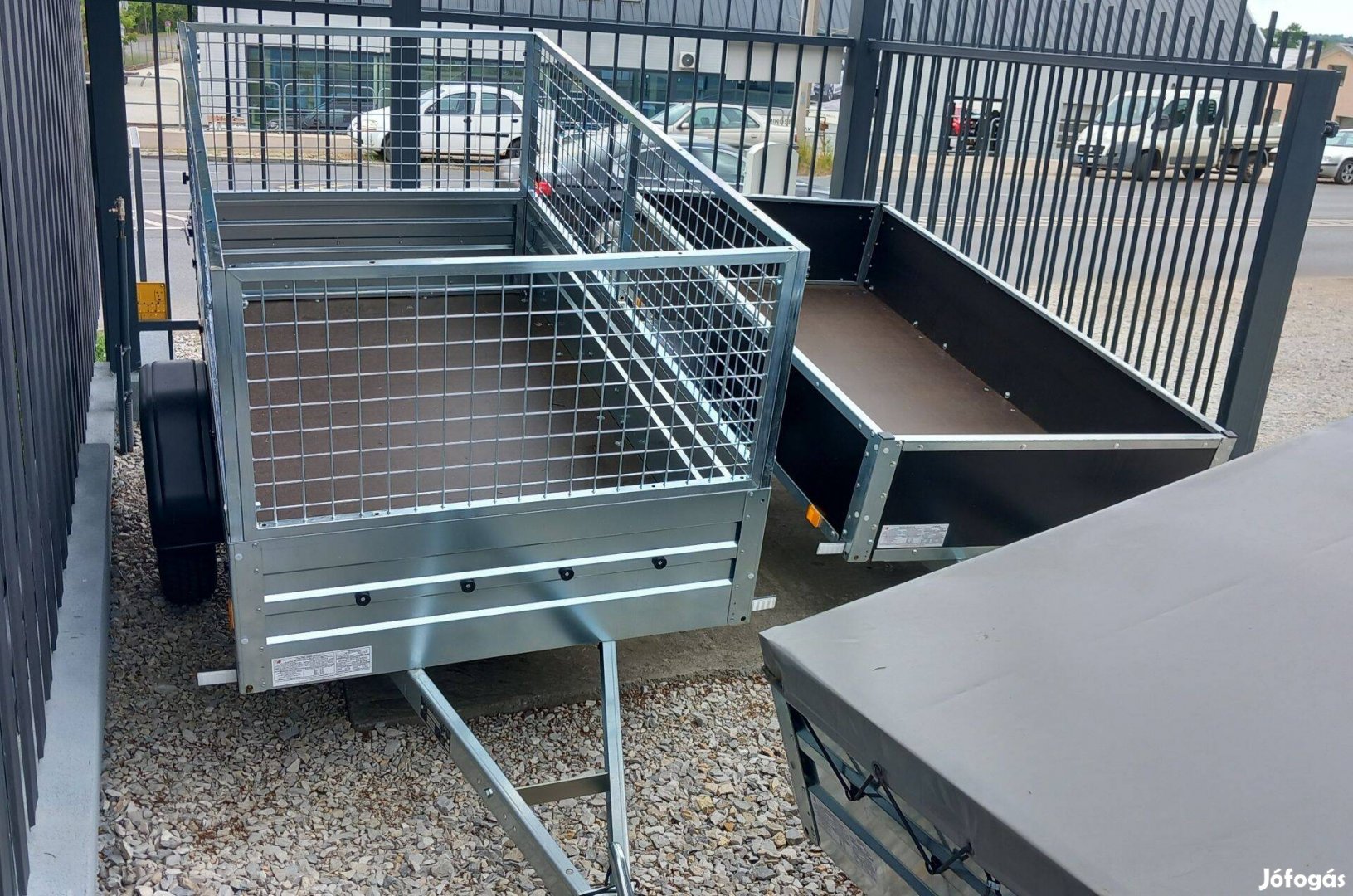 200x108x36, Könnyű, horganyzott Új Utánfutó! Magasítóval (igény esetén