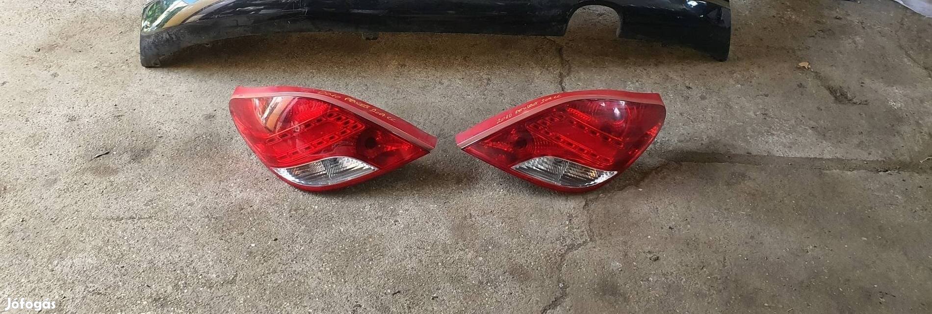 2010 Peugeot 207 CC 24.06.04 hátsó lámpa