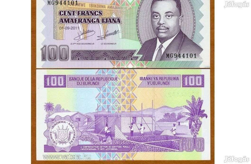 2011 / 100 Francs UNC új típus! Burundi (WW)