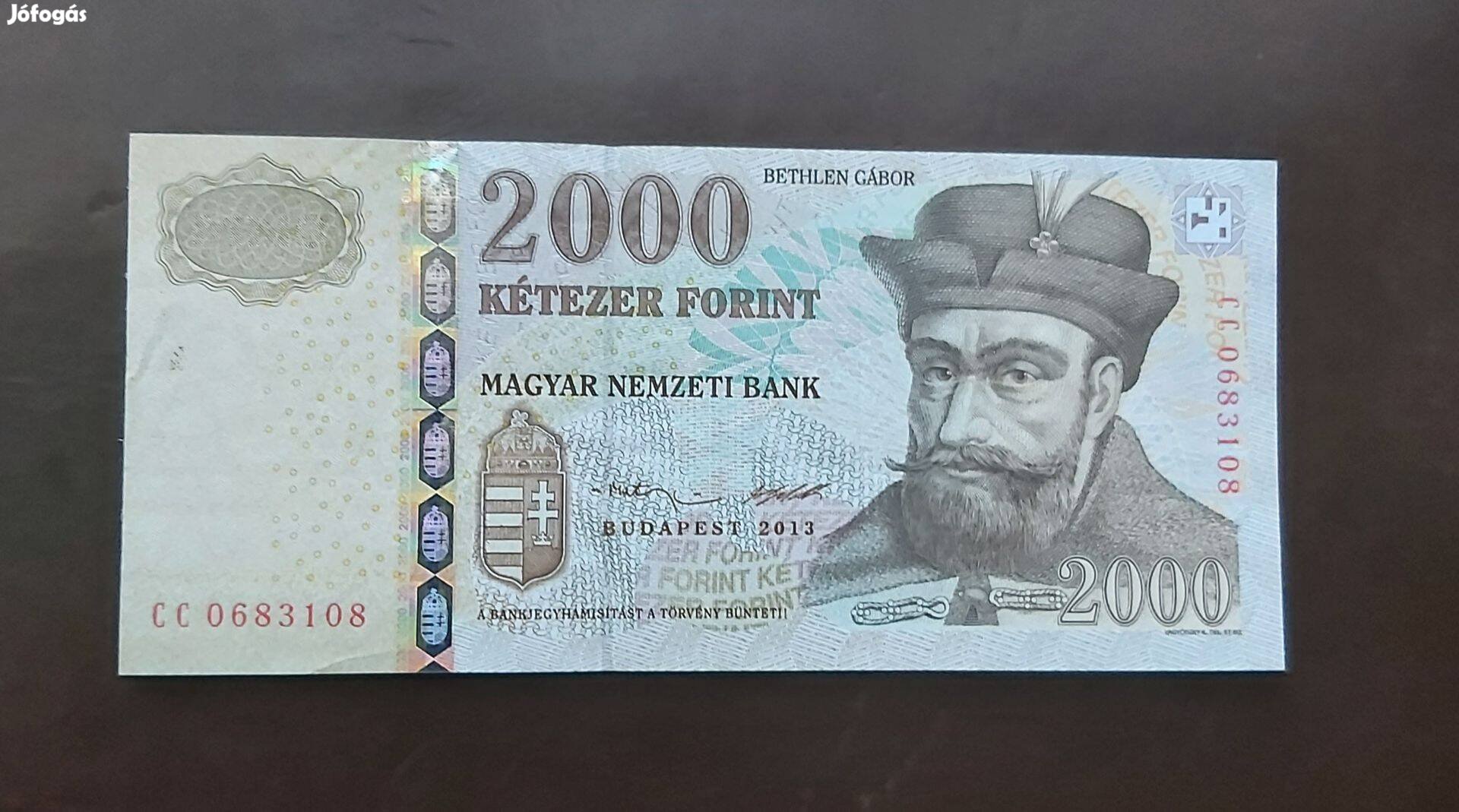 2013 2000 forint Cc Unc 2 alá írásos