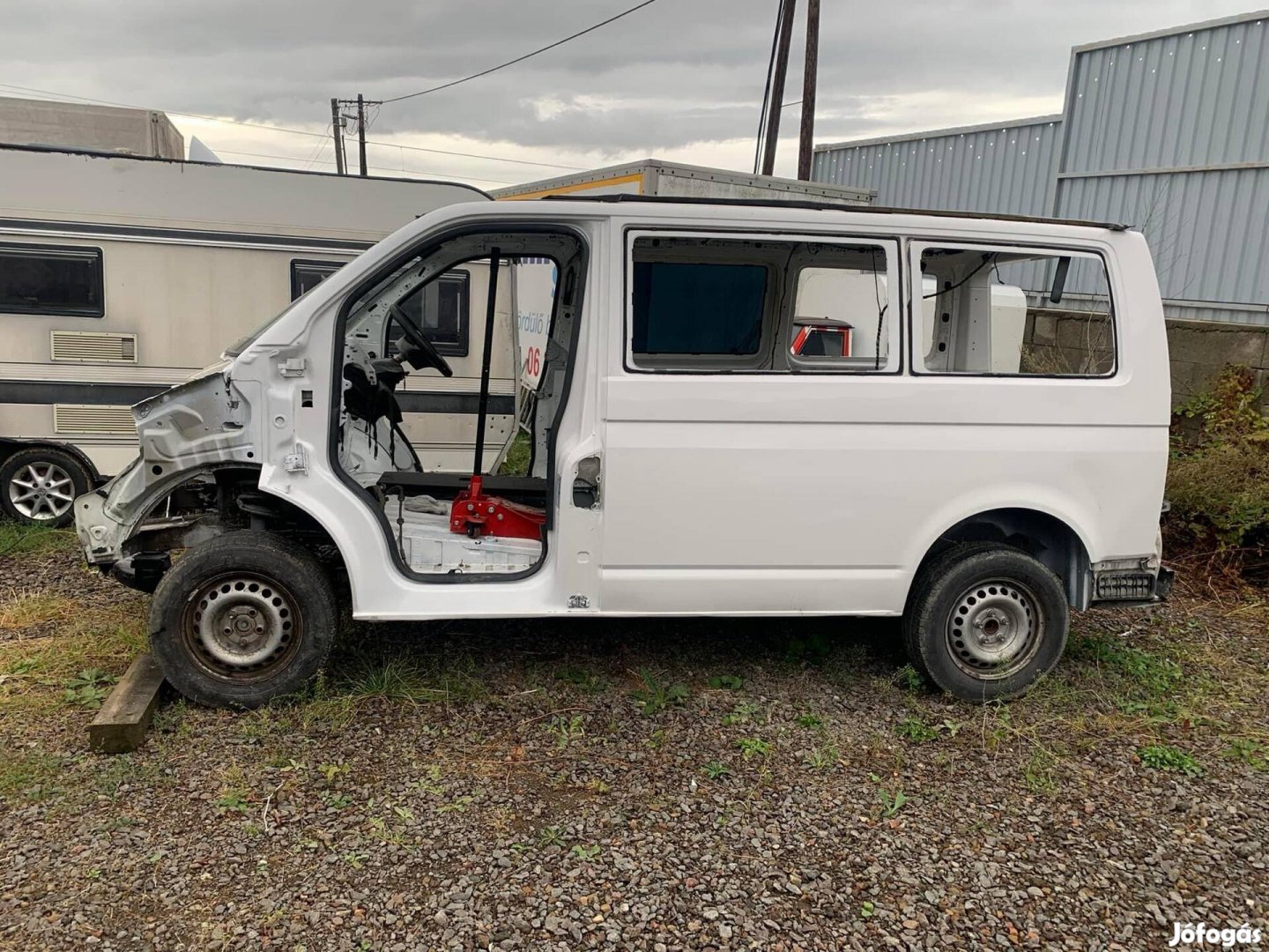 2013 Vw Transporter T5 üres Karosszeria gurít ható állapotban