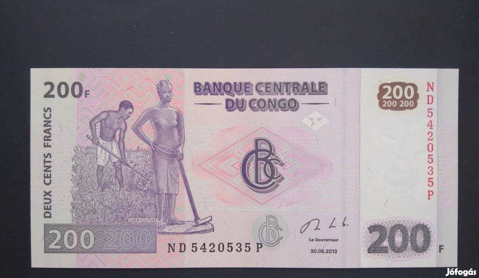 2013 / 200 Francs UNC Kongó (MM)