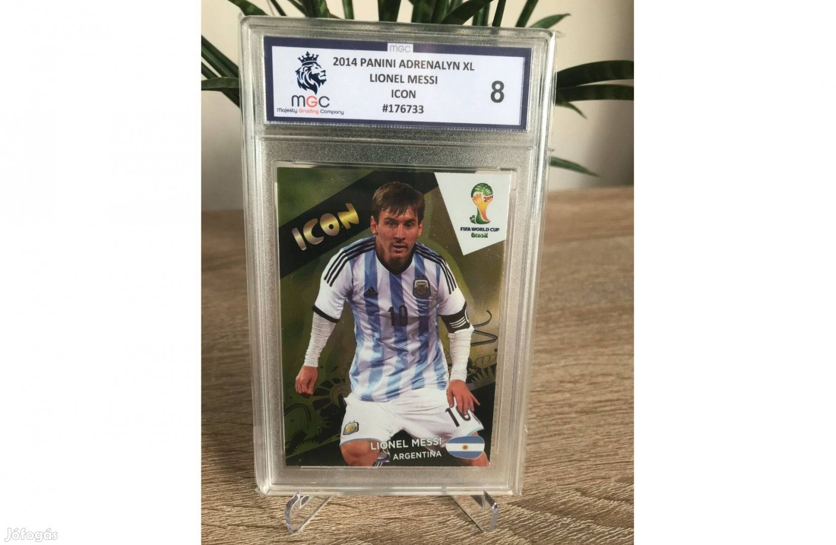 2014 Panini World Cup Brazil Messi Icon kártya