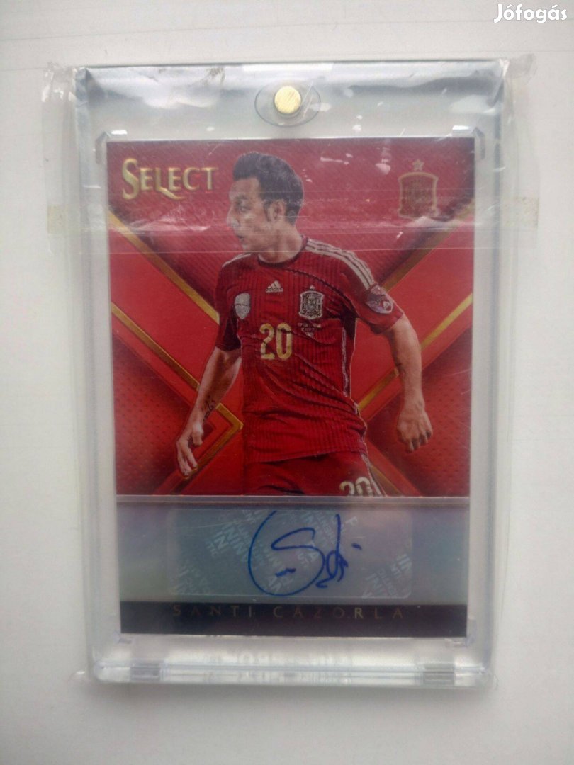 2015 Panini Select Soccer Santi Cazorla Red Prizm Auto 23/30