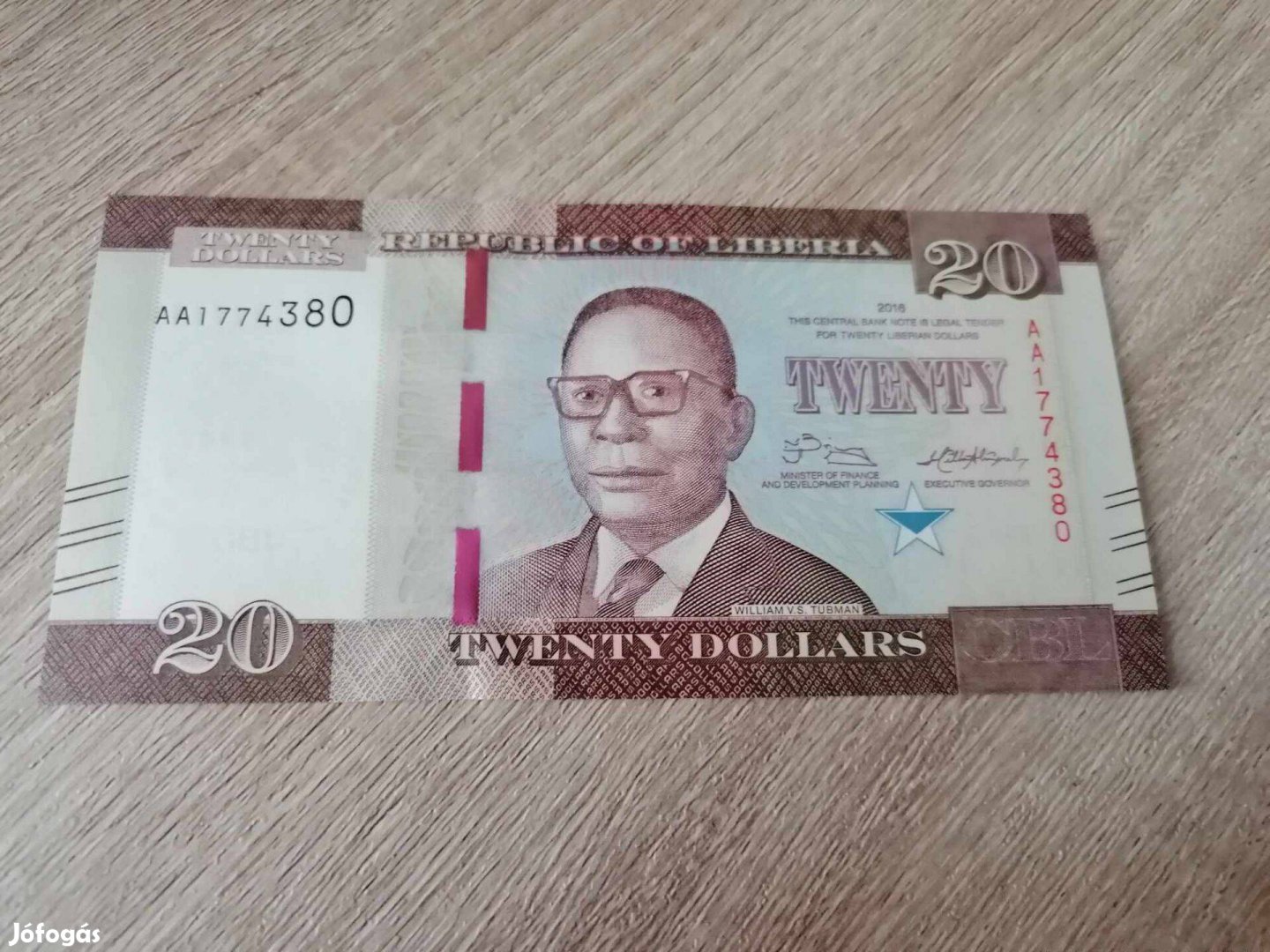 2016 /20 Dollár UNC Libéria