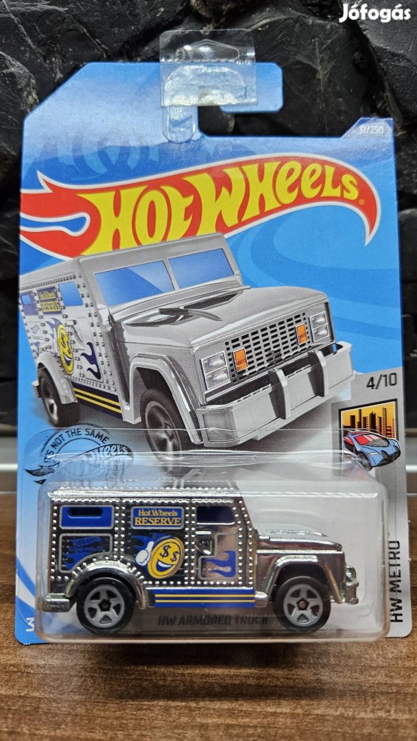 2018 Hot Wheels # HW Metro # Armored Truck -chrome