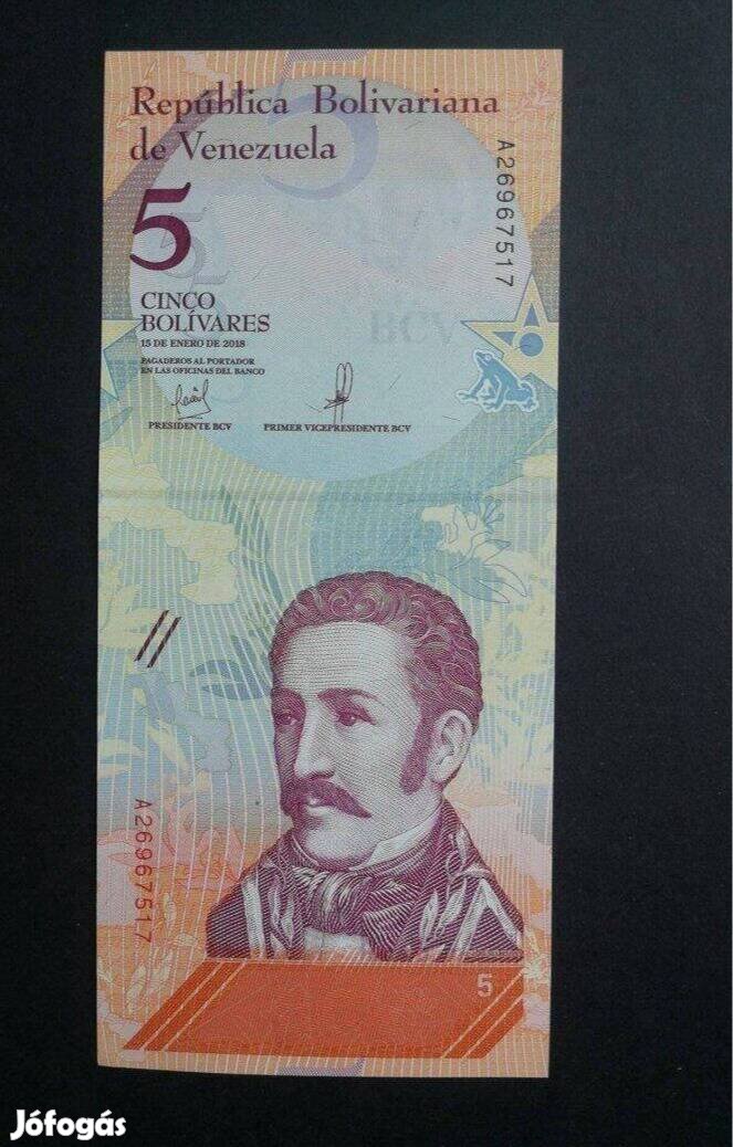 2018 / 5 Bolivares UNC Venezuela (MM)