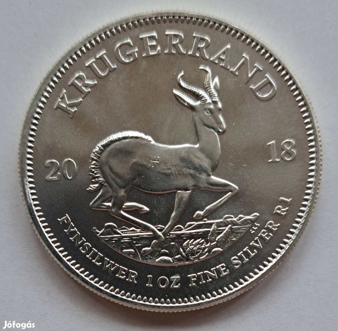 2018-as színezüst Dél-Afrikai Krugerrand - Ag .9999 - 1uncia