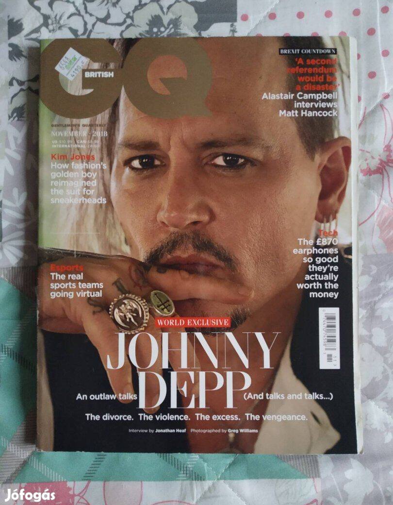 2018 november GQ British magazin