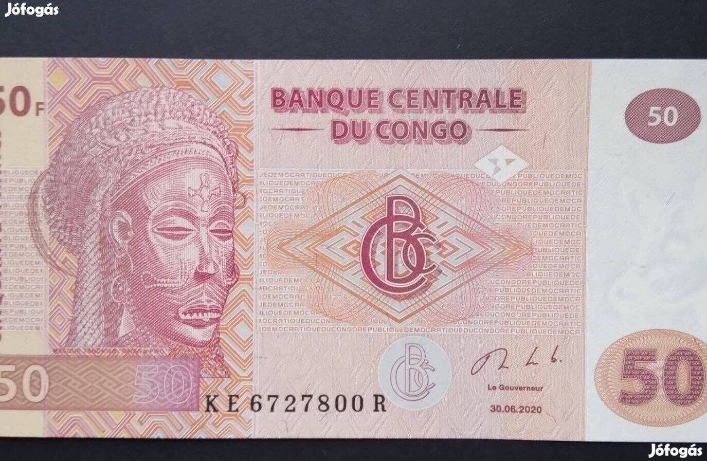 2020 / 50 Francs UNC Kongó (M1)