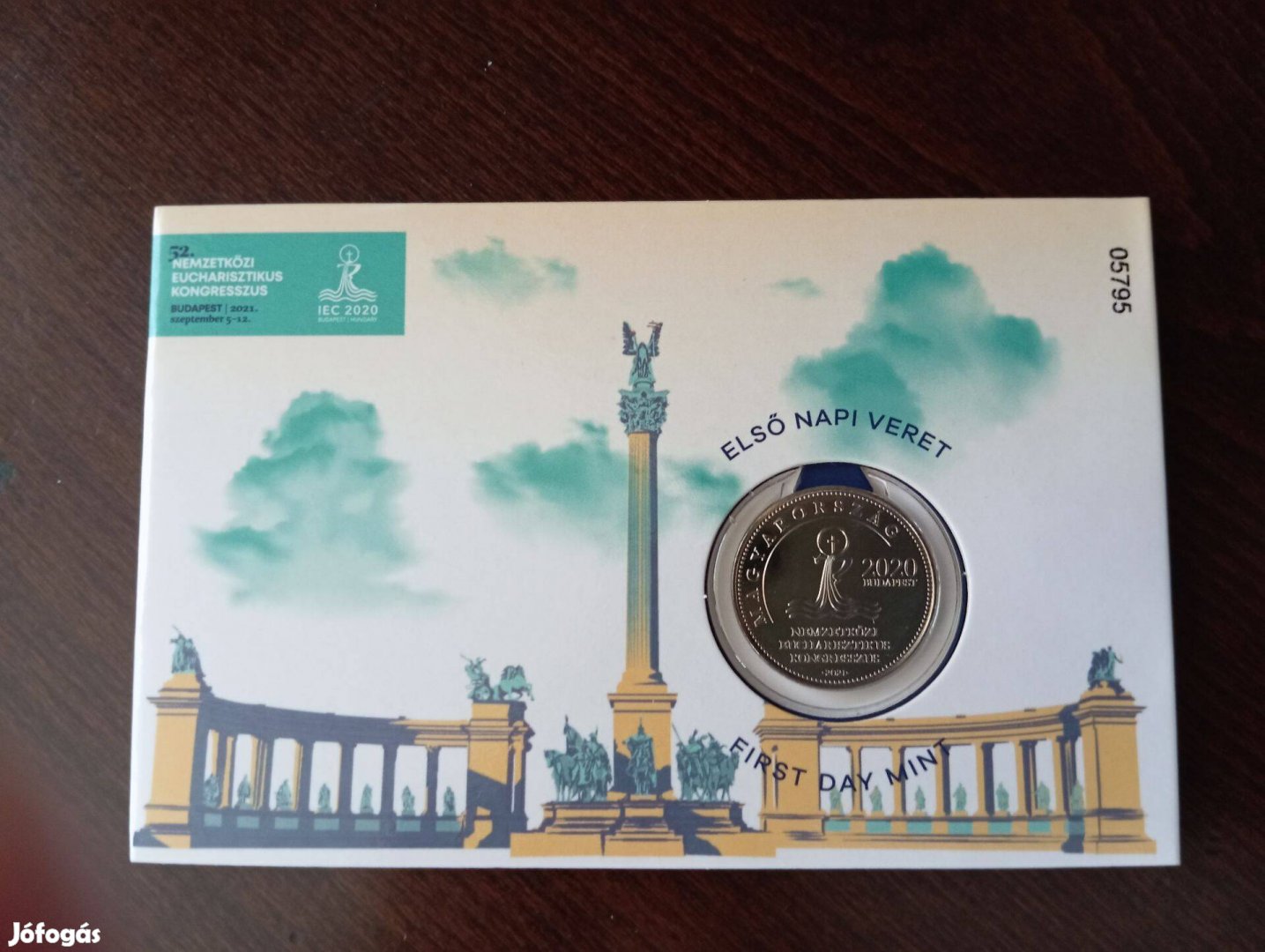 2021 52. Nemzetközi Eucharisztikus Kong. forg.50 Ft, díszcs