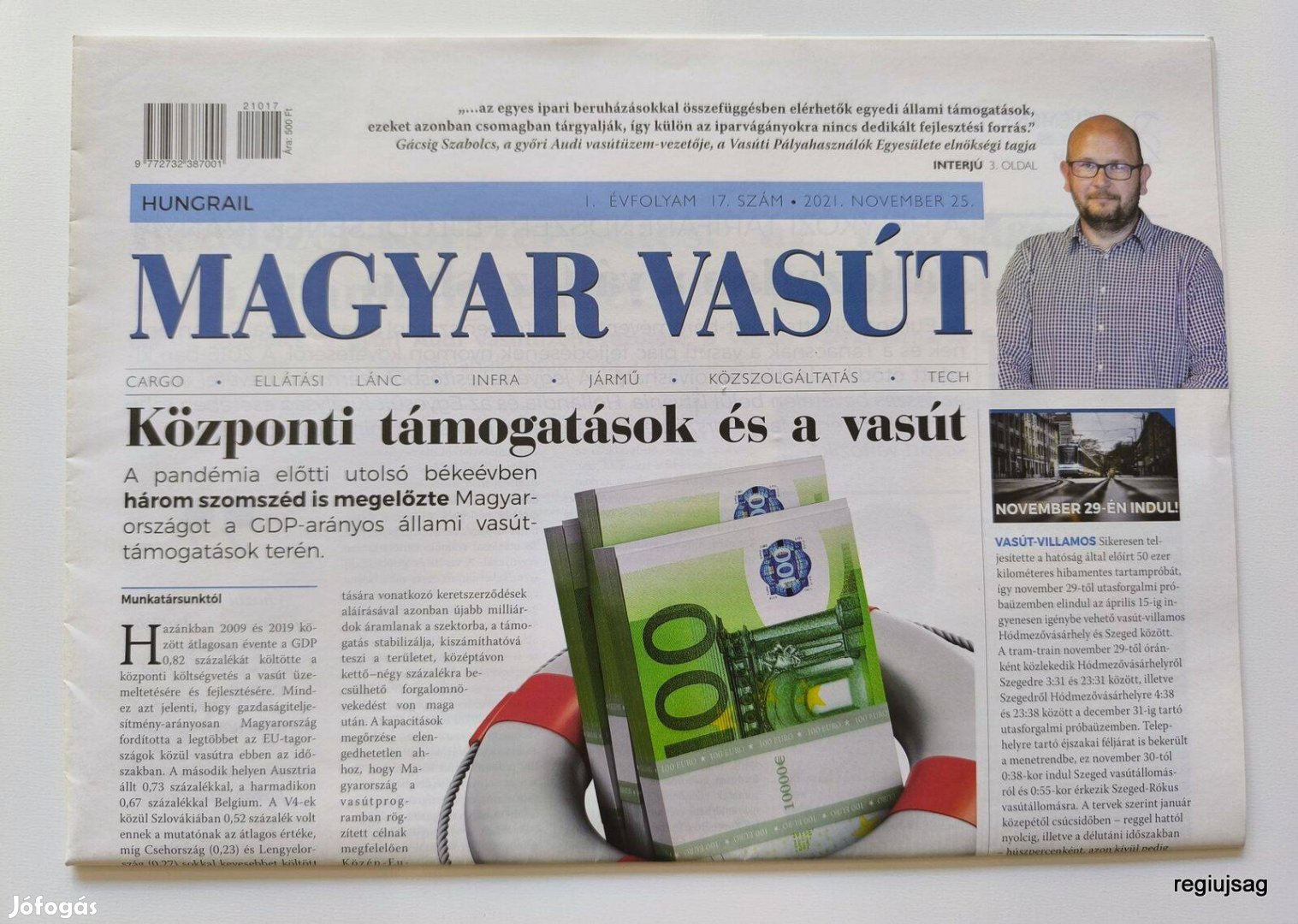 2021 november 25 / Magyar Vasút / Újság - Magyar / Ssz.: 27777