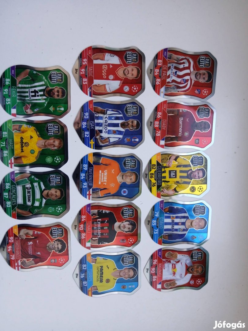 2022/2023 Match Attax Pro Elite ritka kártyák 
