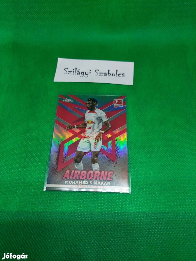 2022 Topps Chrome Bundesliga Airborne Mohamed Simakan RB Leipzig