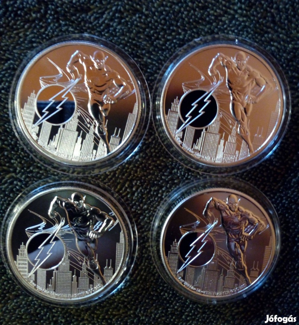 2022-es Niue The Flash DC Comics 1 unciás ezüst érmék