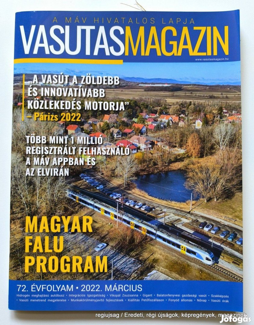 2022 március / Vasutas Magazin / Újság - Magyar / Ssz.: 28875