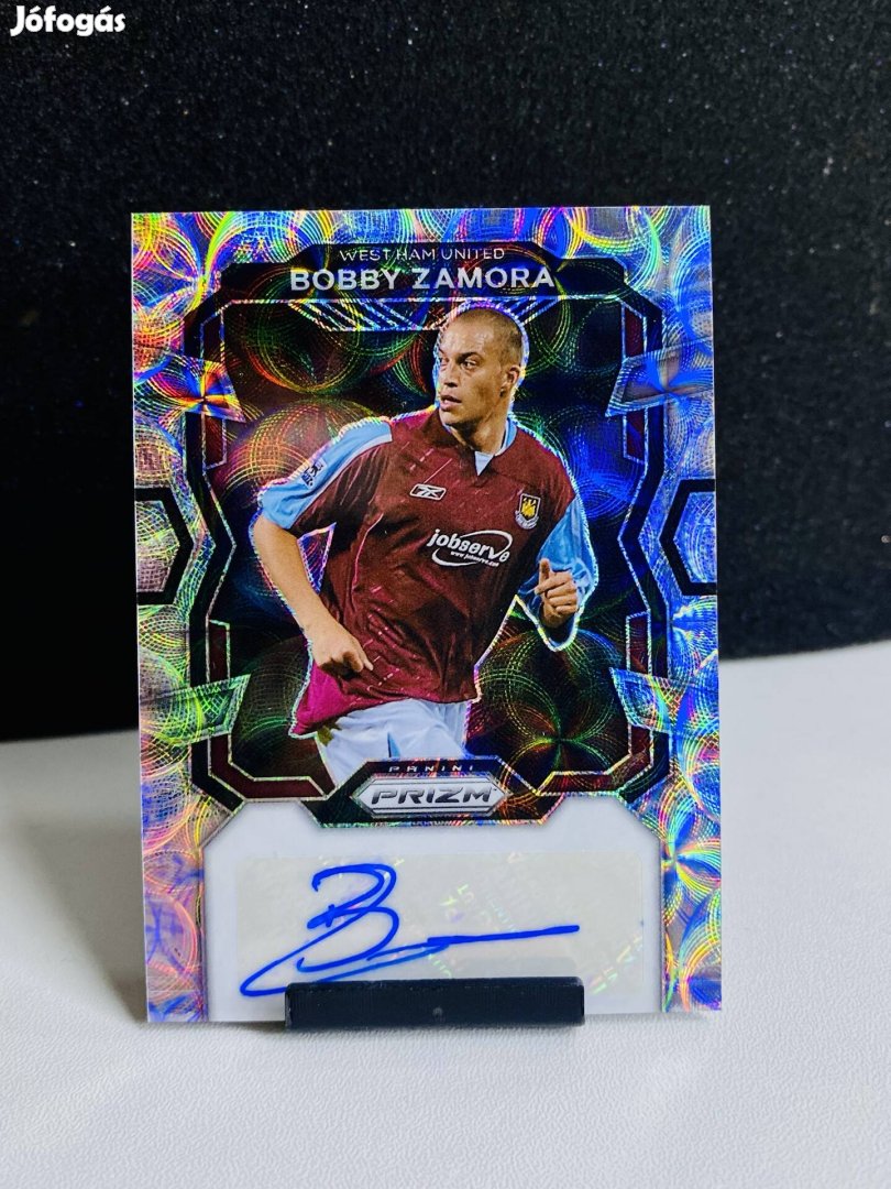 2023-24 Panini Prizm Bobby Zamora au aláírt Silver Prizm