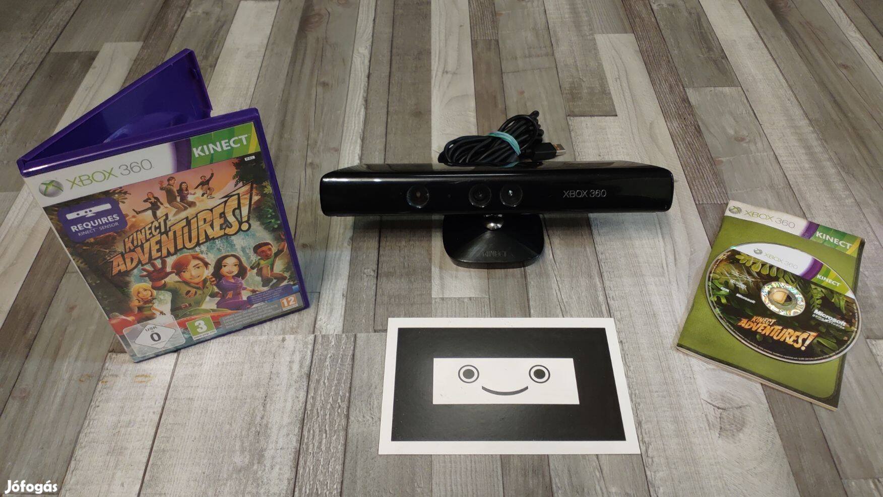 2025 Xbox 360 : Kinect Kamera Szenzor + Kinect Adventures Játékszoftve