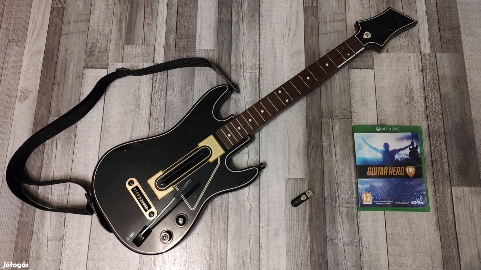 2025 Xbox One / S / X - Series X : Vezeték Nélküli Gitár + Guitar Hero