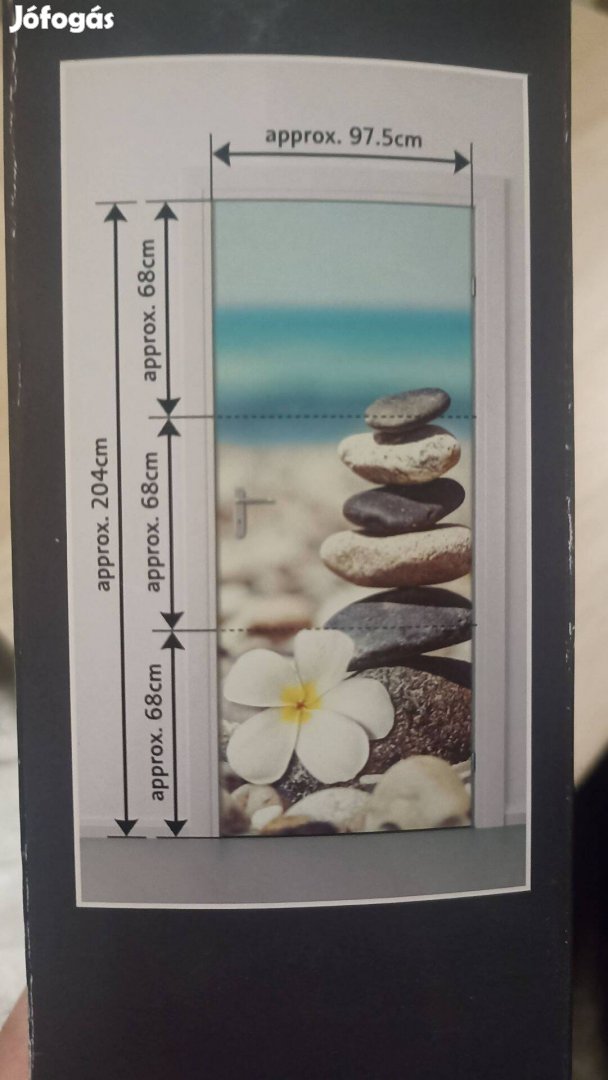 204x97,5 cm Melinera dekor ajtófólia - vadonatúj