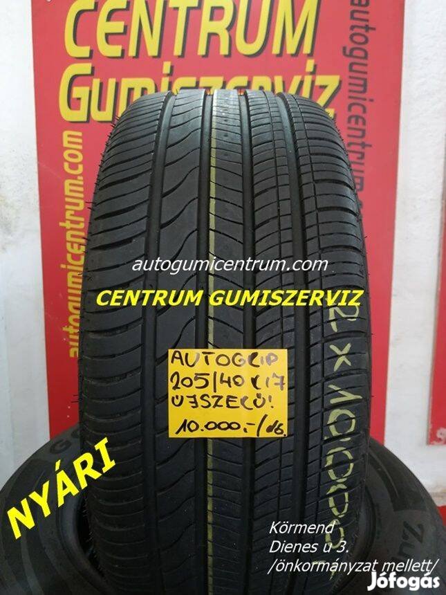 205/40r17 használt nyári gumi Autogrip 2db 10.000 Ft