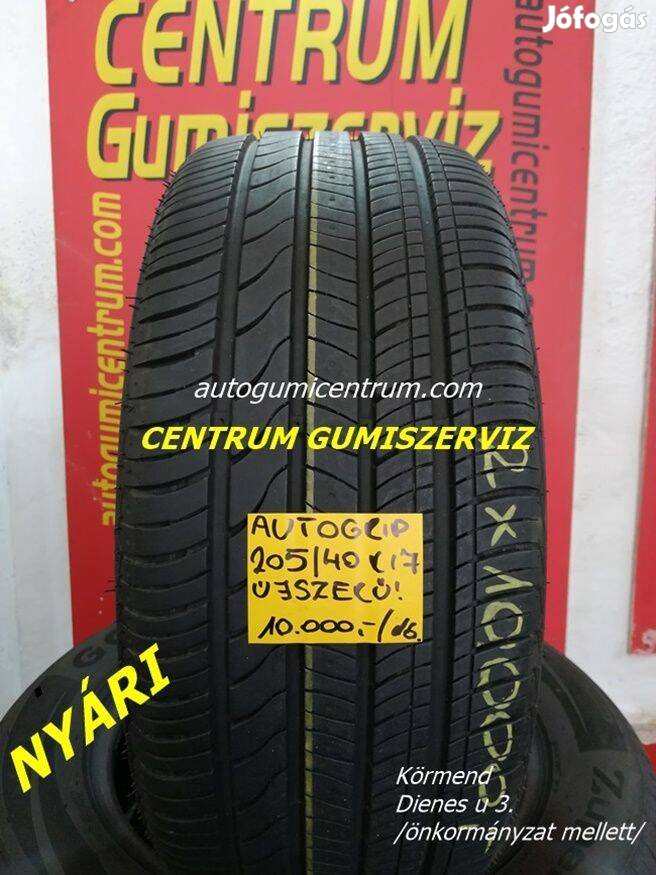 205/40r17 használt nyári gumi Autogrip 2db