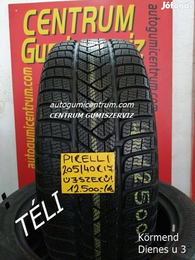 205/40r17 használt téli gumi Pirelli 4db