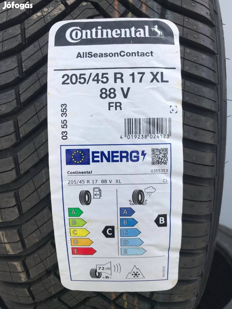 205/45R17 205/45 R17 új Continental négyévszakos gumi Dot21