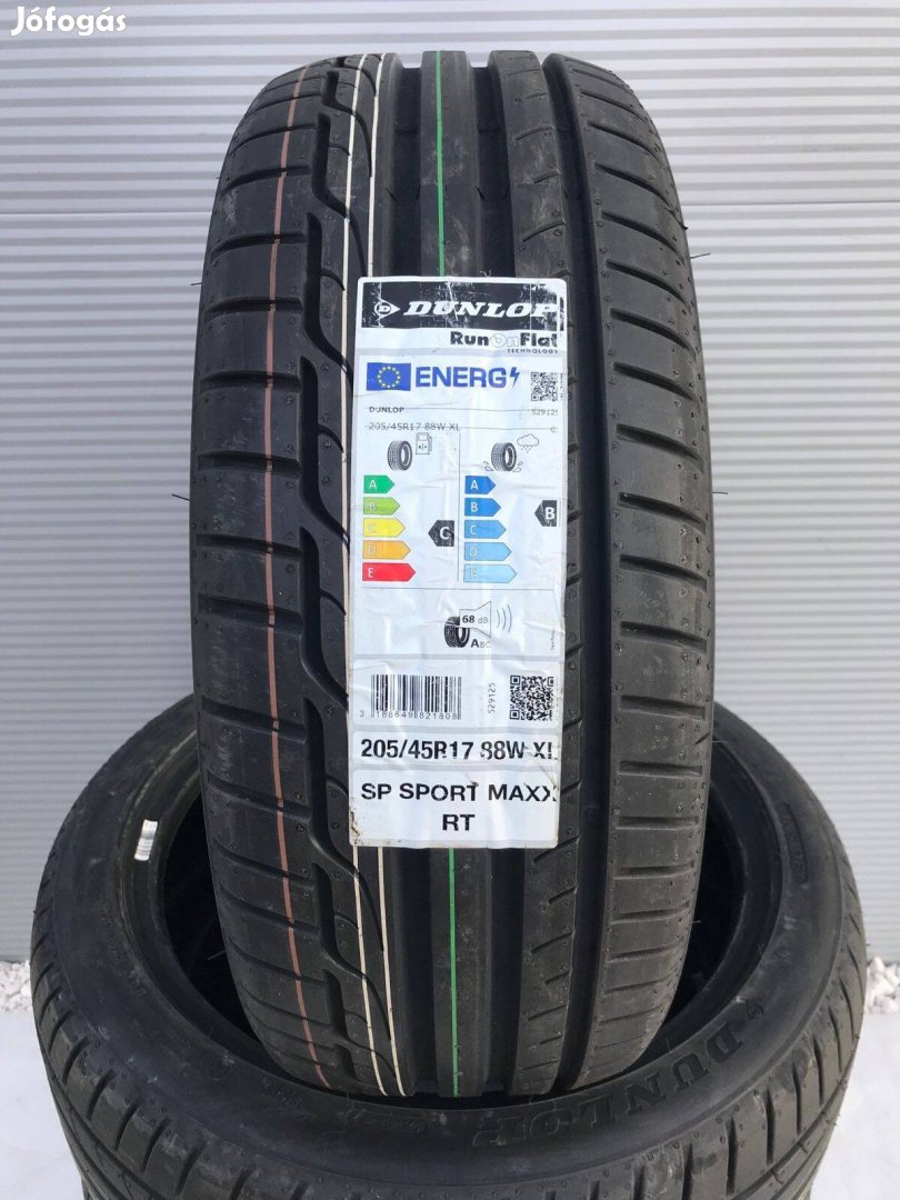 205/45R17 205/45 R17 új Dunlop RSC defekttűrő nyári gumi Dot23