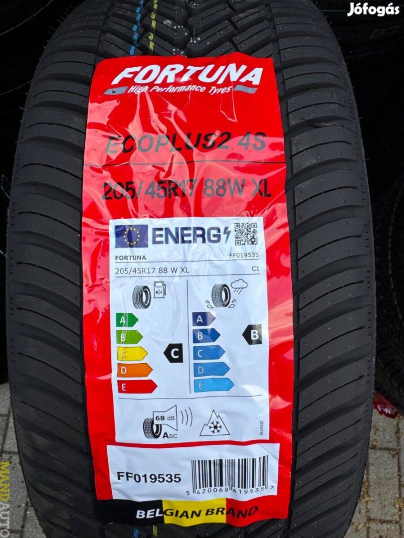 205/45R17 Fortuna Ecoplus2 4Season,Új négy évszakos gumi