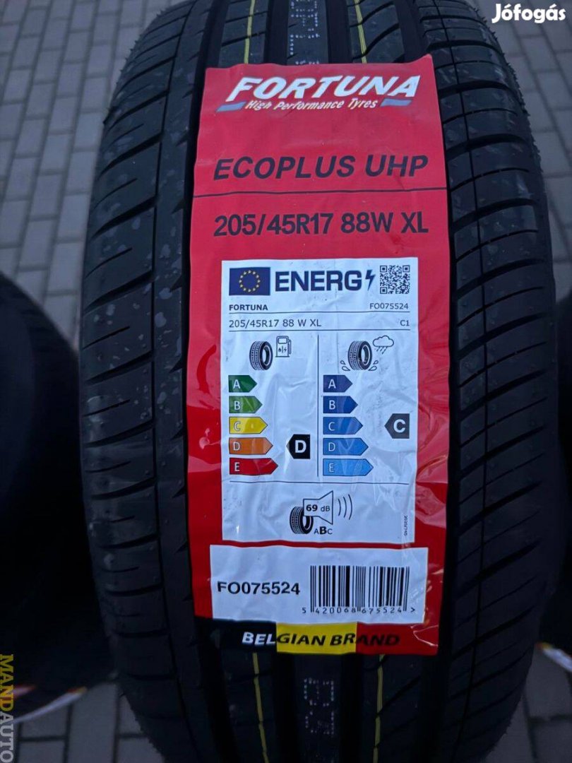 205/45R17 Fortuna Ecoplus UHP(XL),Új nyárigumi