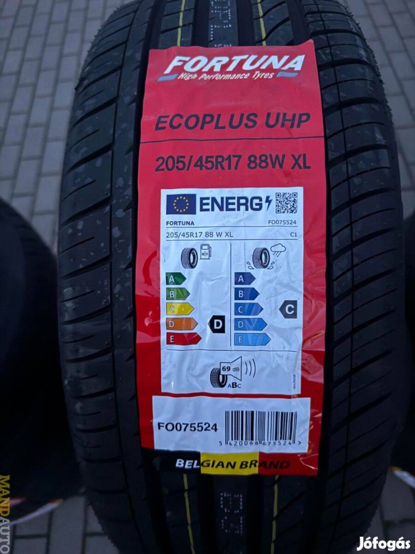 205/45R17 Fortuna Ecoplus UHP(XL),Új nyárigumi