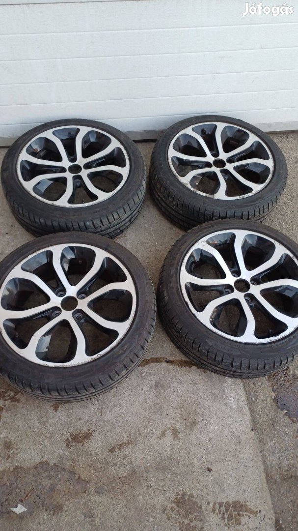 205/45R17 Peugeot/Citroen 4x108 nyárigumis alufelni garnitúra eladó