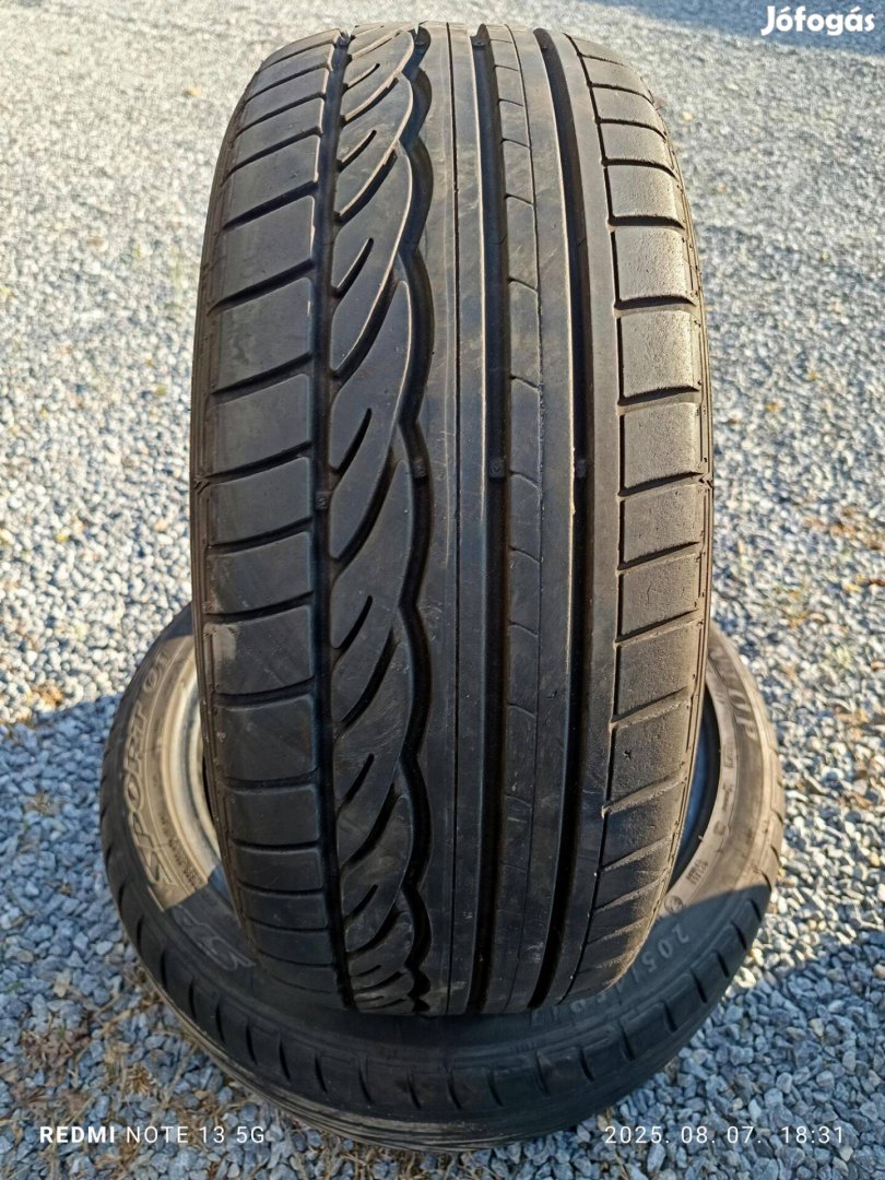 205/45 r17 80%os 2db Dunlop nyári gumi eladó