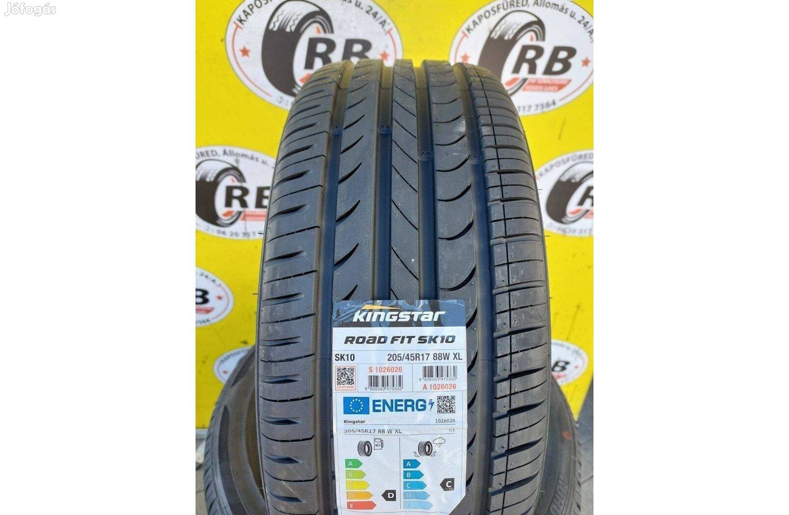 205/45 r17 Kingstar Új nyárigumi 22 500 Ft/db