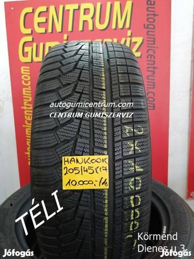 205/45r17 Hankook használt téli gumi 2db