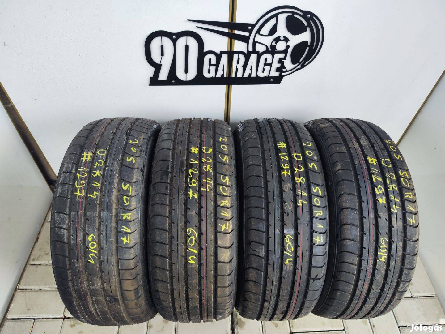 205/50 R17 Dunlop Új Túltárolt 4db Nyárigumi 90Garage #1297