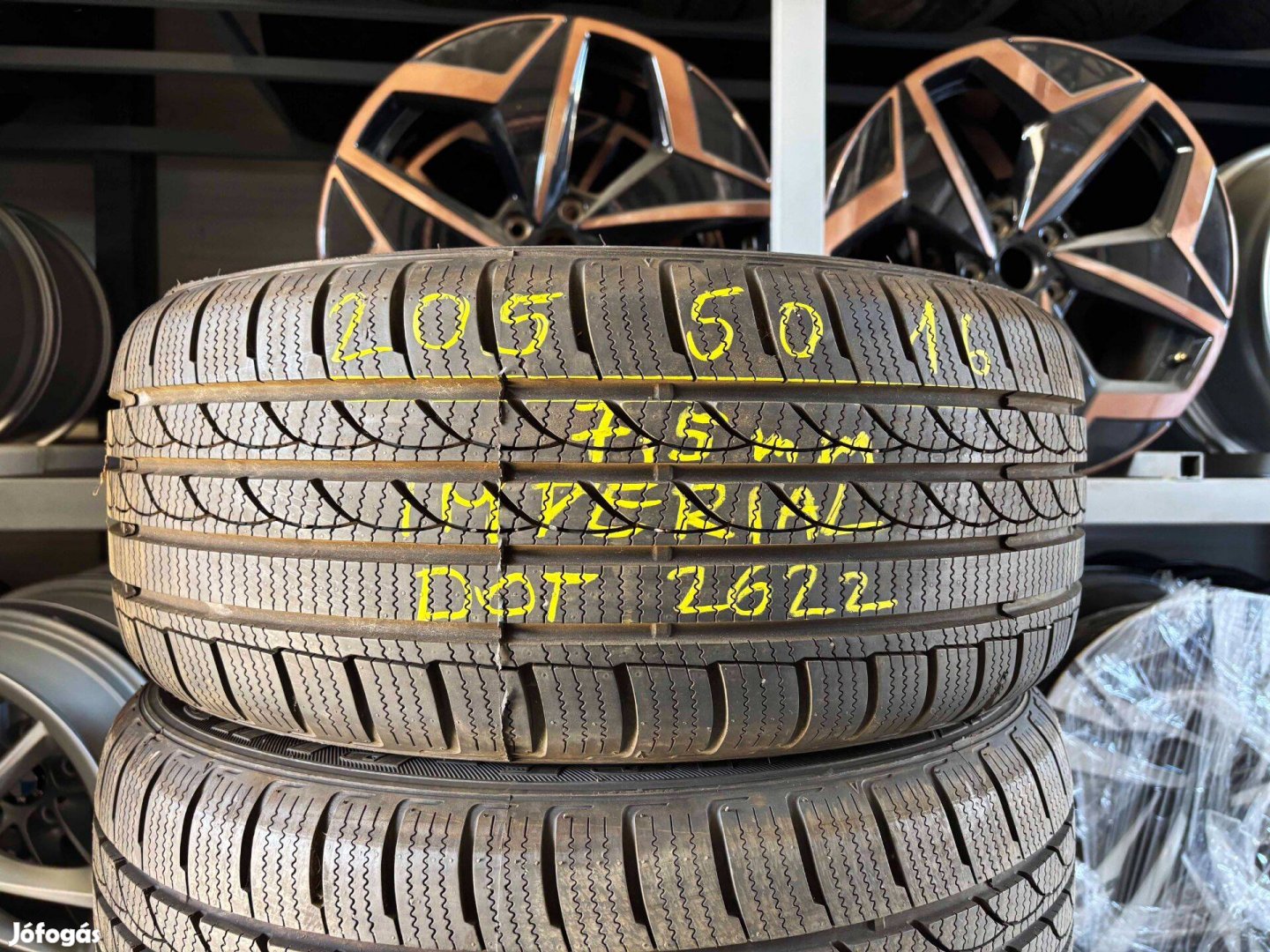 205/50 r16 téligumi 7,5mm 4db eladó 205/50r16 garnitúra
