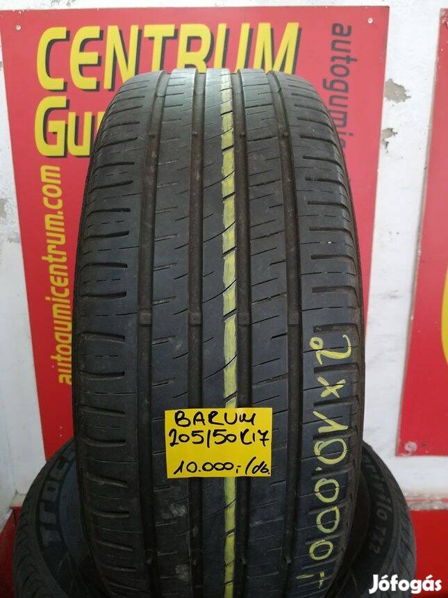 205/50r17 hasznalt nyari gumi Barum 2db 10.000 Ft