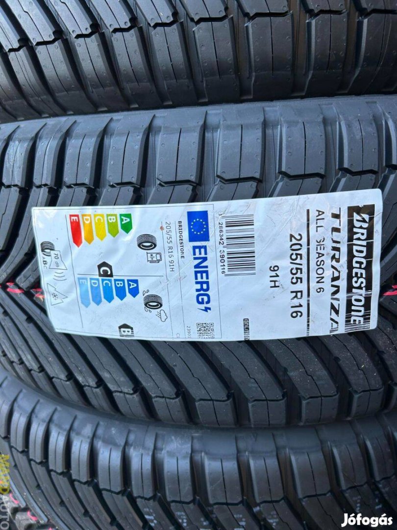 205/55R16 Bridgestone All Season 6 Enliten,Új négy évszakos gumi