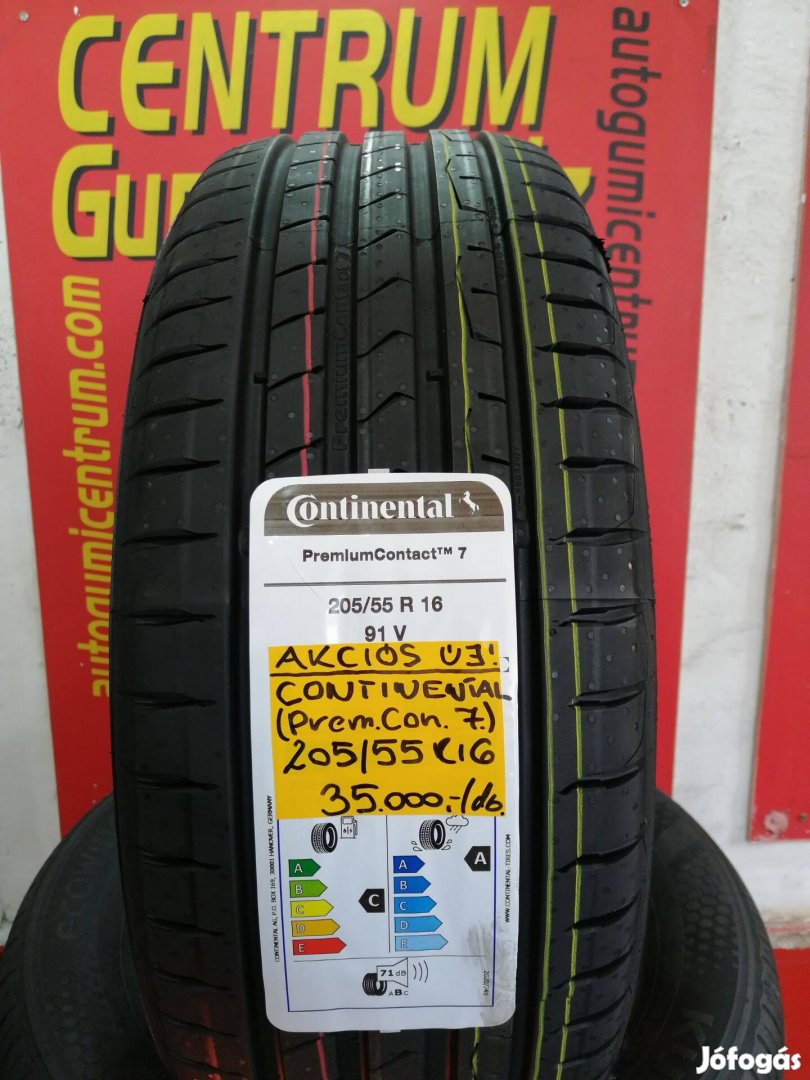 205/55R16 Continental nyári gumi 35.000 Ft