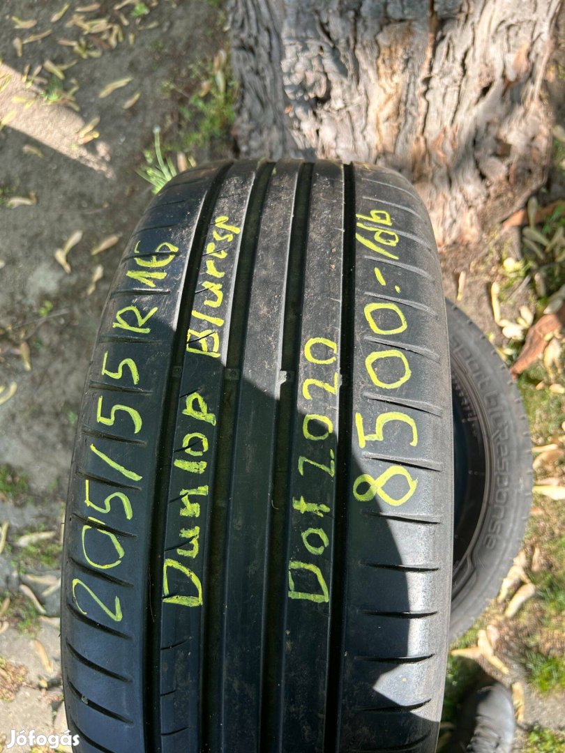 205/55R16 Dunlop,Használt nyári gumi