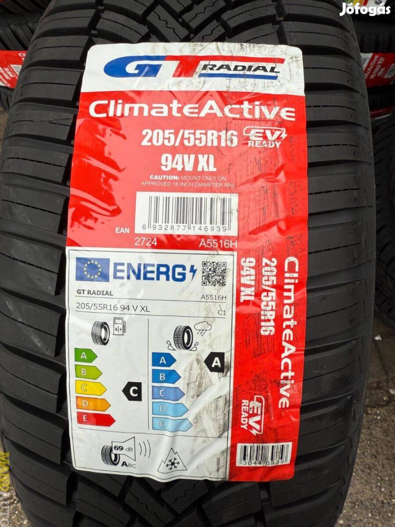 205/55R16 Gtradial Climateactive(XL),Új négy évszakos gumi