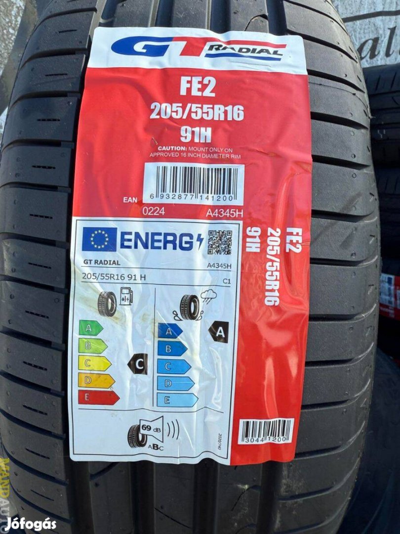 205/55R16 Gtradial FE2,Új nyárigumi