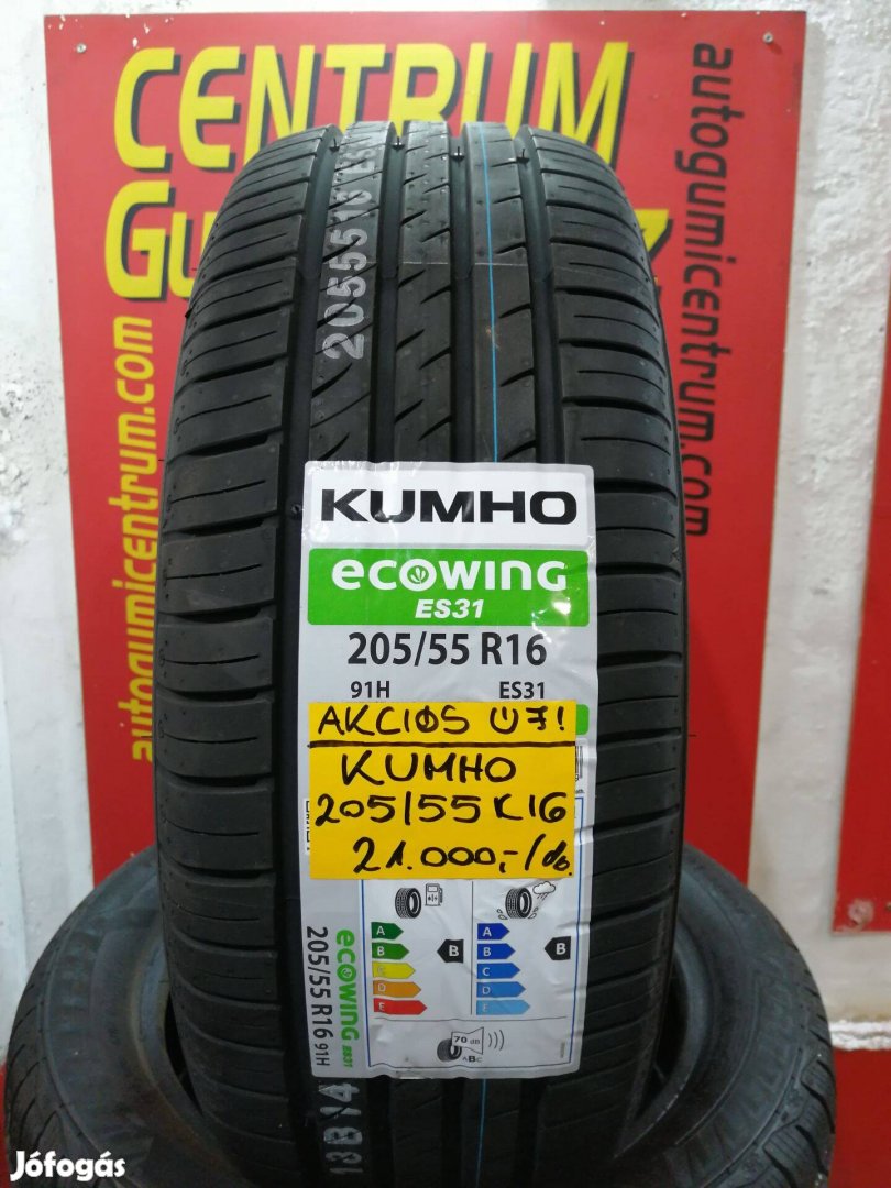 205/55R16 Kumho Ecowing Es31 nyári gumi